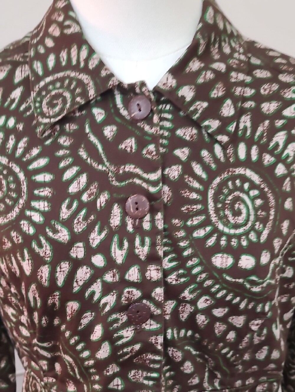 Ruby Rd. Two-Piece Batik-Print Matching Jacket and Pant Set - Size 8 - Picture 3 of 12